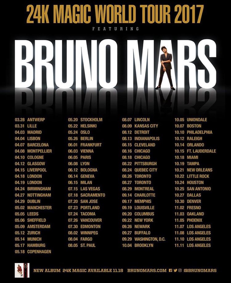 Bruno Mars Tour