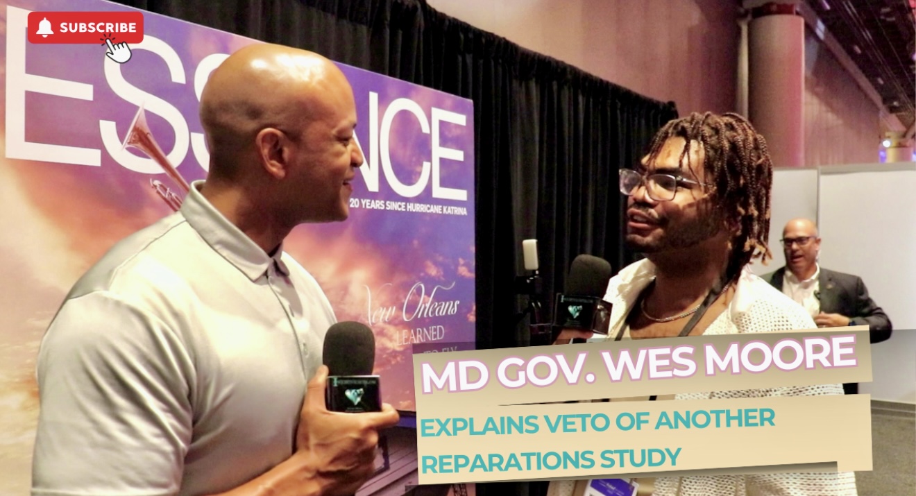 Maryland Gov. Wes Moore Breaks Down Veto of Another Reparations Study | Essence Fest 2025 Exclusive
